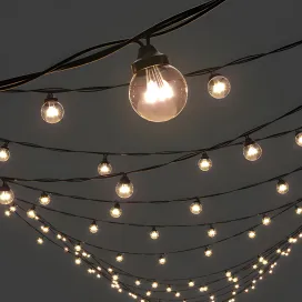Editable garland alaxy bulb string